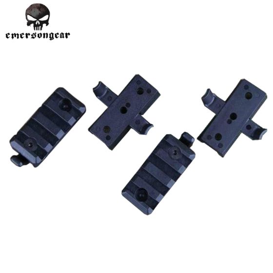 Kit Slitte per Elmetto Fast Nero ABS 4 pz Emerson