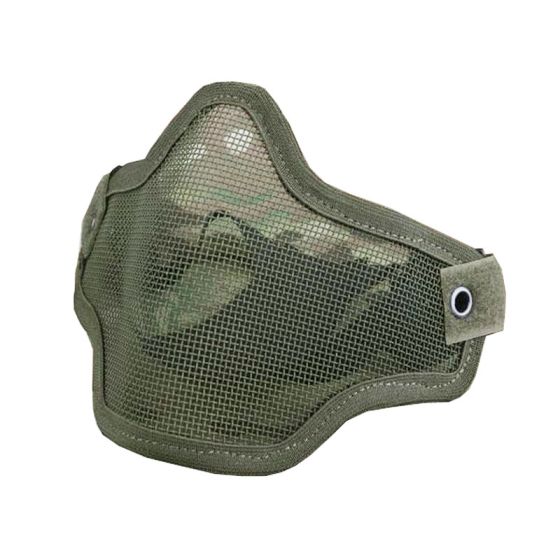 Half face mesh mask Verde