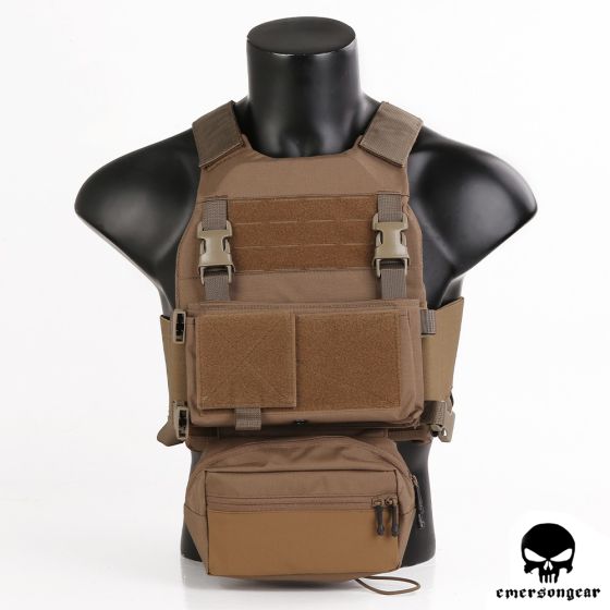 Tactical Vest Tactical Vest with Chest Rig Coyote Brown Tan Emerson