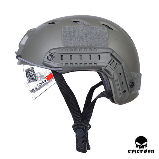 Elmetto Fast BJ Type con Occhiale a Scomparsa Foliage Green Emerson (EM8818)