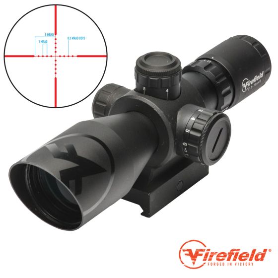 Ottica Firefield® Barrage 2,5-10x40 Mil-Dot MOA Nera (FF13064)