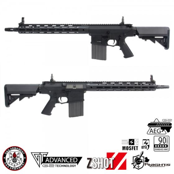 Fucile SR25 E2 APC M-Lok Elettrico - G2 System - G&G su Licenza Ufficiale Knight's Armament (G2H-016-APC-BNB-NCM) (GG-SR25)