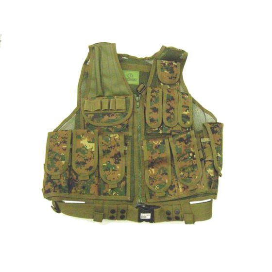 Gillet tattico 11 tasche digital Woodland exagon
