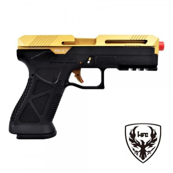 G17 Advanced Gun Gold - Green Gas - 26 BBs - Metal / Polymer - HFC (HG 182G)