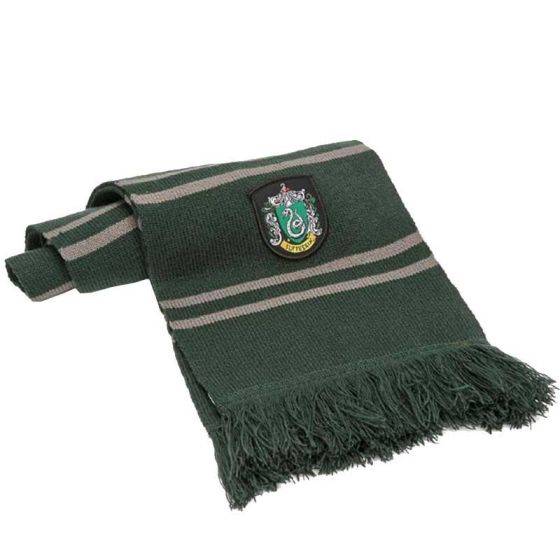 Sciarpa Slytherin con stemma Serpe Verde - Harry Potter
