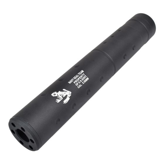 Silenziatore 195x30mm - Nero  TIPO A (CYMA)  NAVY SEAL TEAM