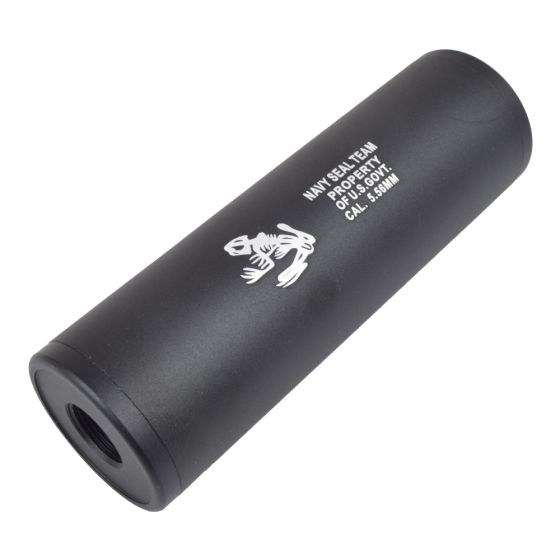 Silenziatore 110x35 mm Tipo A - NAVY SEAL - Alluminio Nero CYMA