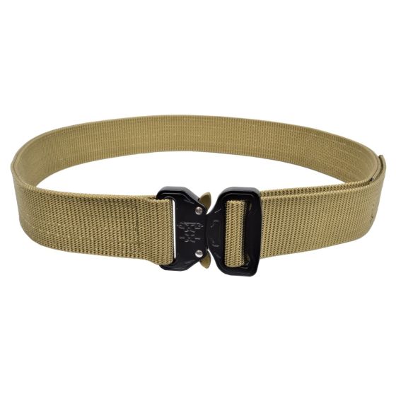 Cintura tattica 1,5"" tan , JS-TACTICAL  fibia in metallo