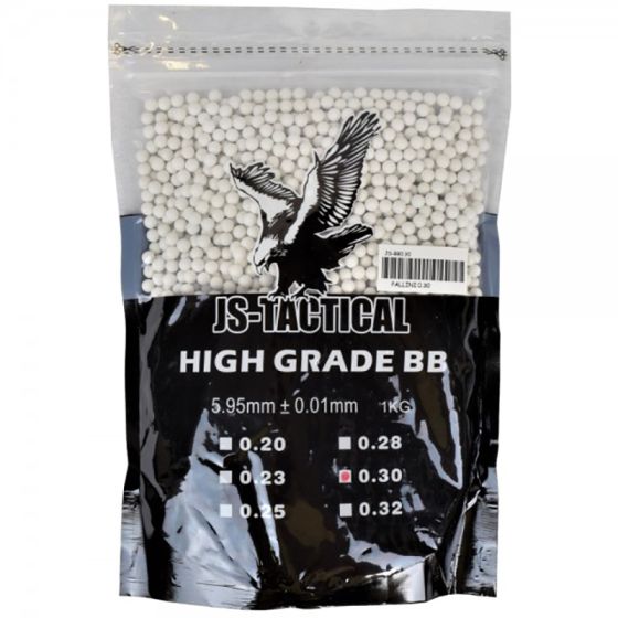 BBs High Grade 0.30gr White 1Kg Js Tactical