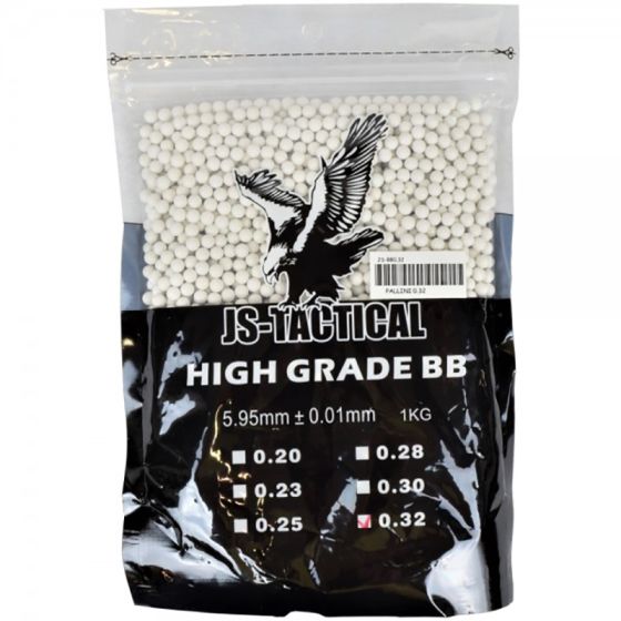 BBs High Grade 0.32gr White 1Kg Js Tactical  