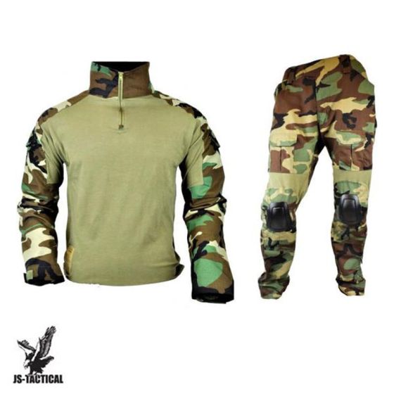 Divisa Mimetica Completa Combat Warrior Woodland Js Tactical (JSWAR-W)