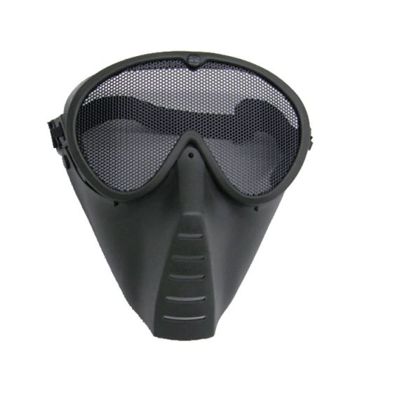 Maschera protezione occhi viso nera royal