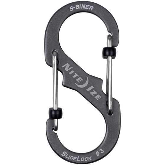 Dual carabine  S-BINER  LOCK  BLACK  #3