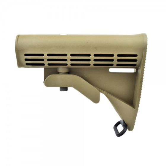 BushMaster Retractable stock for M4 series - Tan - Polymer - D|Boys (M72T)