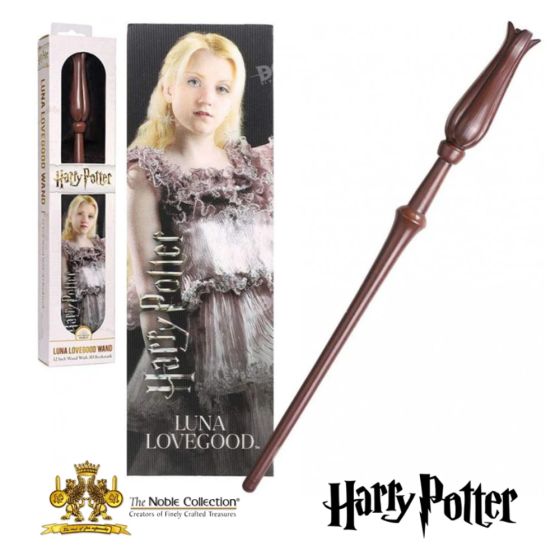 Luna Lovegood wand and bookmark original Warner Bros. The Noble Collection