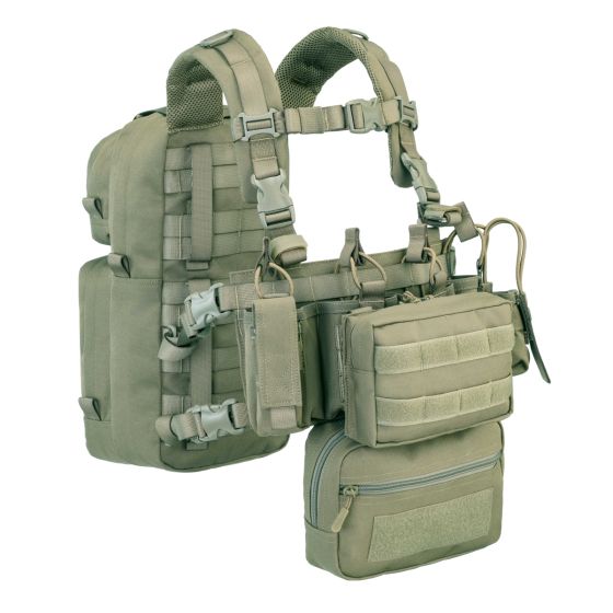 Mini Backpack + Chest Rig Combo Green
