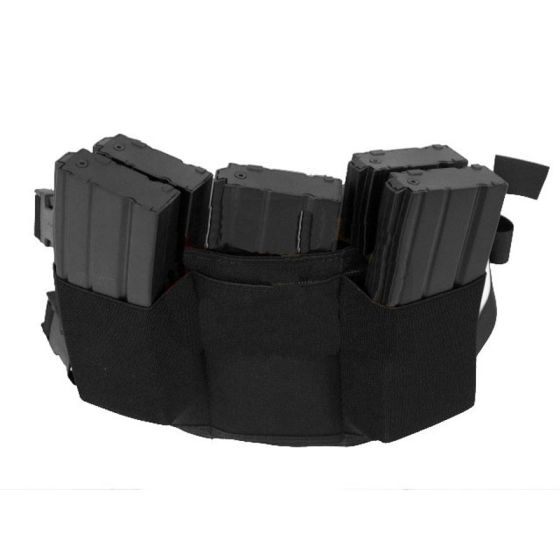 Six pack waist for magazine tactical vest black