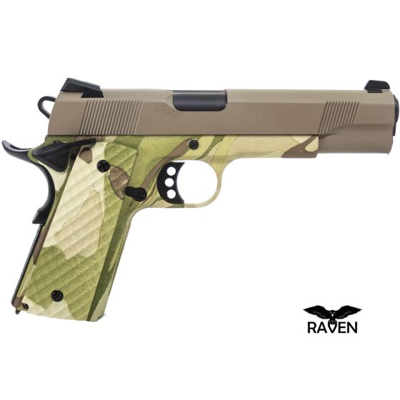 Pistola a Gas 1911  MEU corpo camo carrello tan - Raven  RGP-02-04
