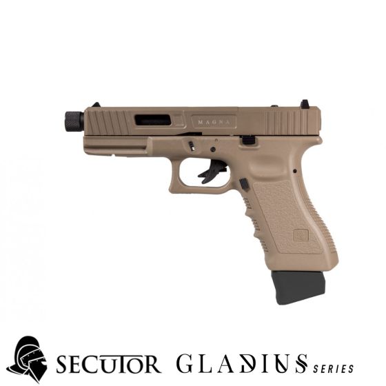 Pistola a Co2 Glock 17 Gladius Magna III Tan Secutor Arms