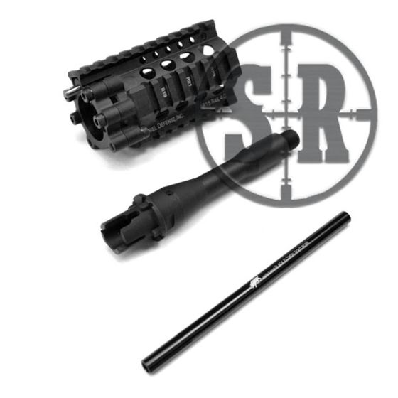 Slitta rail Daniel defenser lite 4"" kit nero