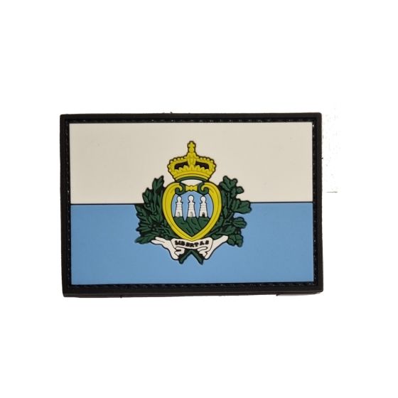 Patch 3D PVC with Velcro  San Marino Flag 