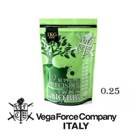 1 kg bag biodegradable BB 0.23 certified for airsoft