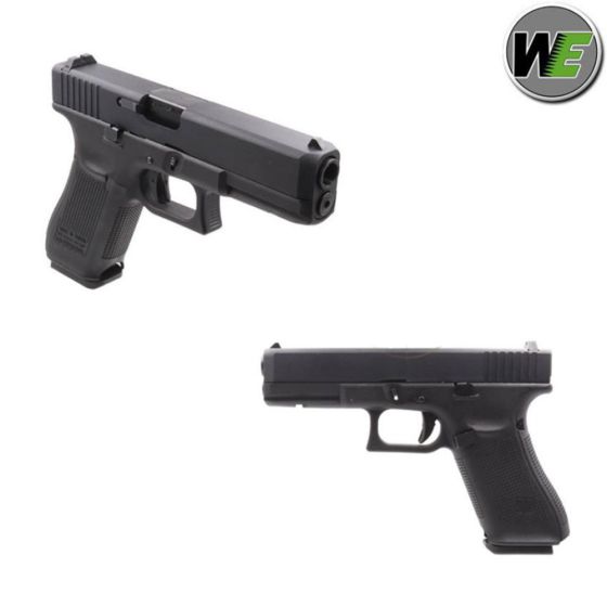 Pistola Glock 17 5° generazione scarrellante a gas nera WE (W057B)