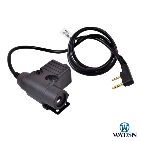 Adattatore PTT Cuffie e Microfono Military Standard per Kenwood - Nero - WADSN