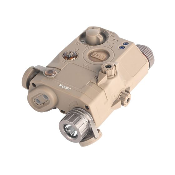 Aiming System AN / PEQ Red / IR Laser with IR LED - Tan WADSN