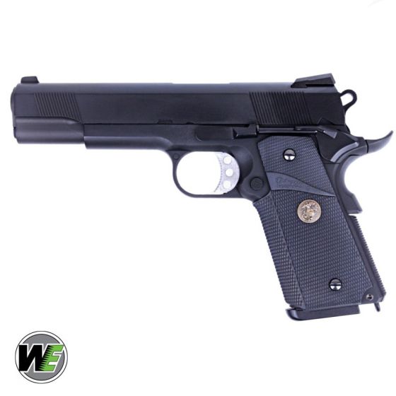 Airsoft Gas Pistol 1911 MEU RAIL Classic - Blowback - Black - WE (WE08B)