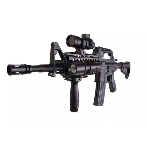 Fucile a molla  M16 MR-733 completo di torcia e red dot 