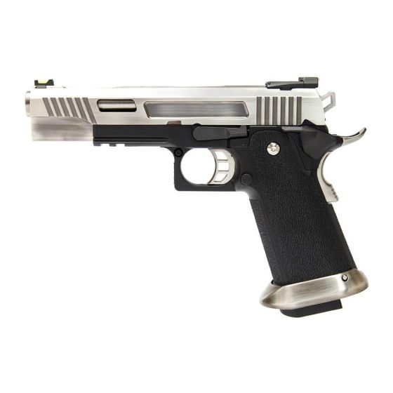 Gas pistol HI-CAP 5.1 WET T-REX  Silver Custom  WE