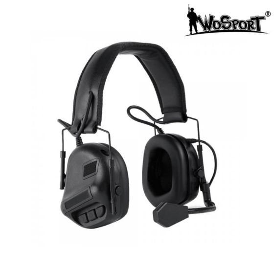 5th generation headset set with microphone - Black - WoSport (WO-HD08B)