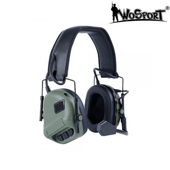 Set Cuffia con microfono 5th generazione - Olive Drab ""Verde"" - WoSport (WO-HD08V)