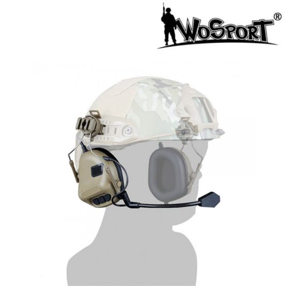 Set Cuffia con microfono 5th generazione per ELMO - Tan - WoSport (WO-HD10T)