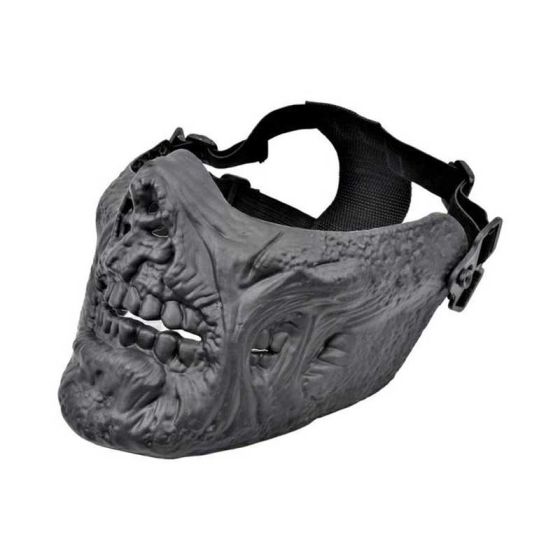 Skull full face protection mask black  
