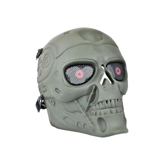Tactical Mask Adjustable Terminator Green  (WO-MA90V)