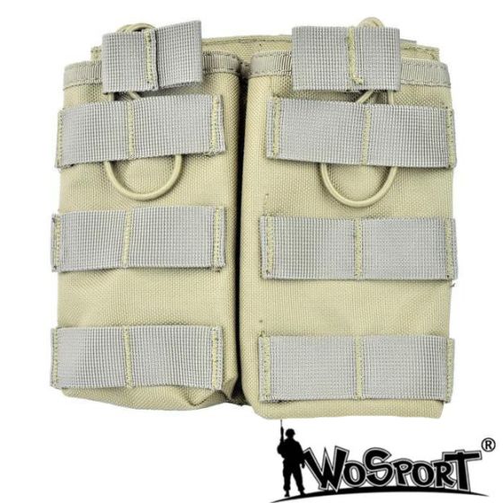 Double Magazine Pocket - Tan - WoSport (WO-MG12T)