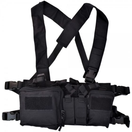 Tactical Vest II Gilet Tattico Leggero Multifunzione - Nero - WoSport