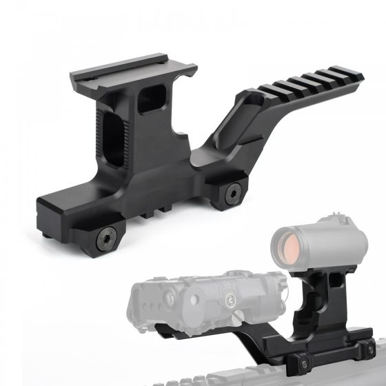 Slitta  a castello doppio attacco 20mm  black  WADSN